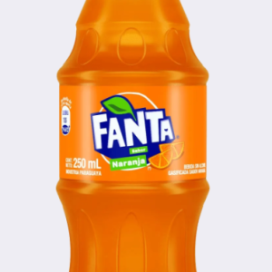 Gaseosa Descartable en botella Fanta Naranja 250 ml