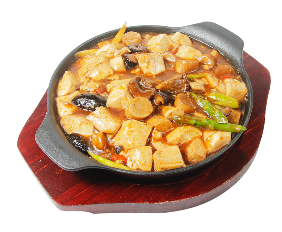 Salteado de Hongo Eryngii con Tofu Blando P85